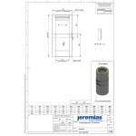 Jeremias DW Vision Schiebeelement für Verbindungsleitung 320-460 mm