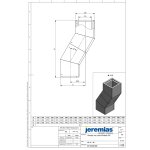 Leichtbauschacht - Winkel 30° 230 x 230 mm