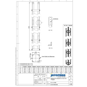 Leichtbauschacht - Statikset - 6 m 160 x 160 mm