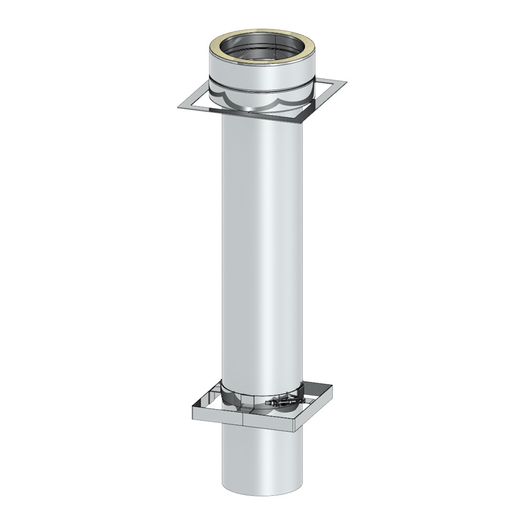 Furado-F Ankerplatte 1000 mm mit Übergang auf doppelwandiges System