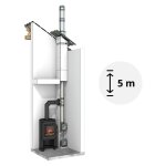 5 m Leichtbauschornstein Komplettpaket