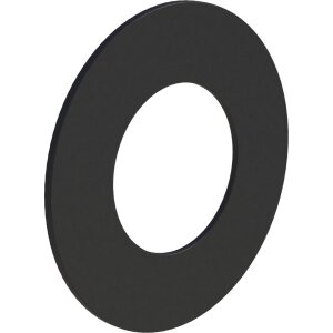 Ø 130 mm ISO-Line Wandrosette 85 mm - schwarz