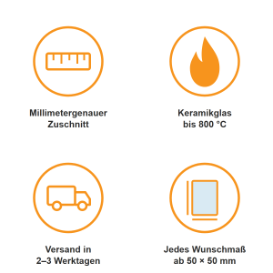 Kaminglas nach Ma&szlig; &ndash; 4 mm Keramikglas bis 800&deg; C, millimetergenau zugeschnitten