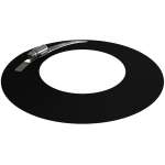 Pelletofenrohr Wandrosette Ø 80 mm - schwarz