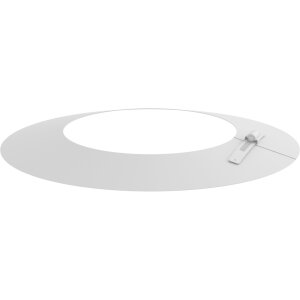 DW-White &Oslash; 180 mm Wetterkragen/Wandrosette