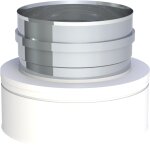 Ø 200 mm Übergang DW White - EW-FU mit Muffe