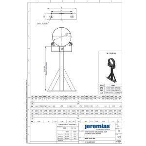 DW-White Ø 130 mm Wandabstandshalter verstellbar...