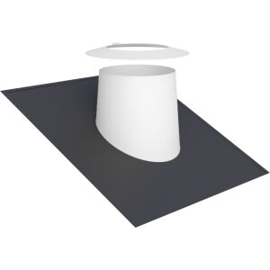 DW-White Ø 150 mm Dachdurchführung 16-25°...
