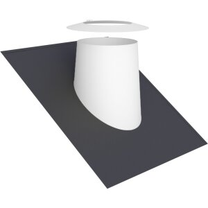 DW-White Ø 180 mm Dachdurchführung 26-35°...