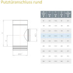 Prima Plus Putztüranschluss rund