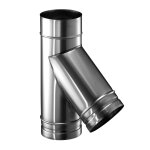 Prima Plus Ø 120 mm Rauchrohranschluss 45°