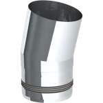 Pelletofenrohr 15° Bogen - Ø 80 mm - Edelstahl