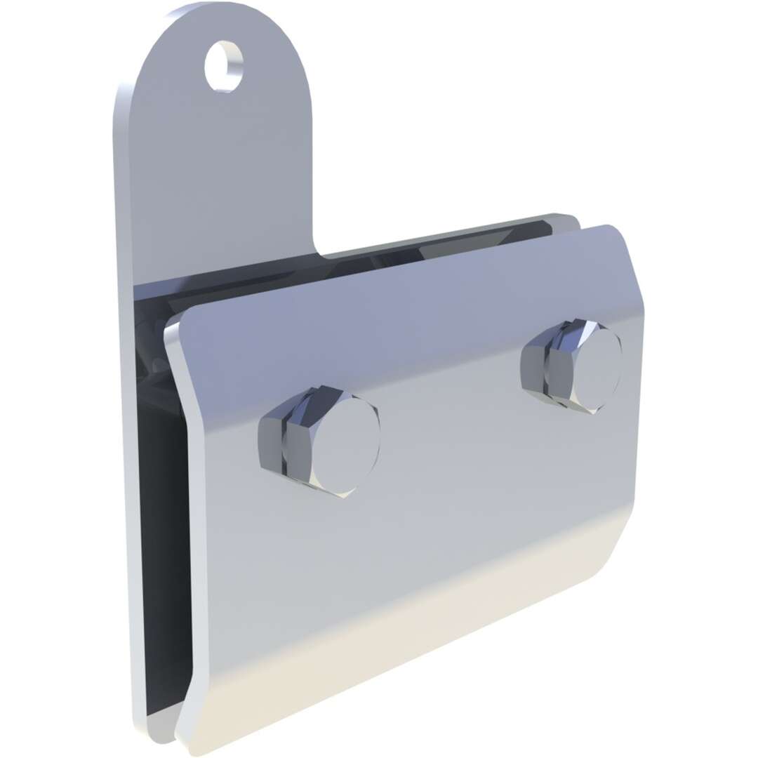 Falz-Klemme für 2-Punkt-Abspannschelle, 2 Stück