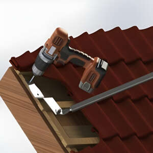 Dachhaken zur Befestigung von Abspannungen, 2 St&uuml;ck