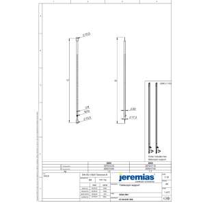 Abspannrohre verstellbar bis 2 m, f&uuml;r Windlastzone 1+2