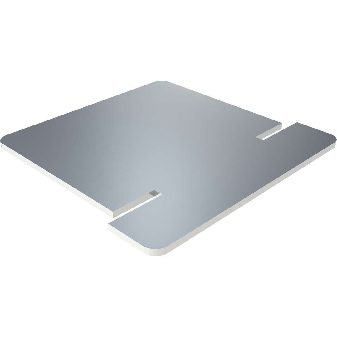 Wasserableitblech für Wandstütze, 2 Stück Typ I