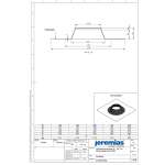 Ø 180-195 mm - Abdichtmanschette 0°-30° für Schornsteine bis T400 mit Klebekragen
