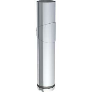 Pelletofenrohr L&auml;ngenelement 50 cm - &Oslash; 80 mm - mit Reinigungst&uuml;r - Edelstahl