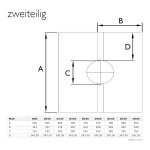 Ø 250 mm Schiedel ICS Abdeckblende 30° - 45° Standard