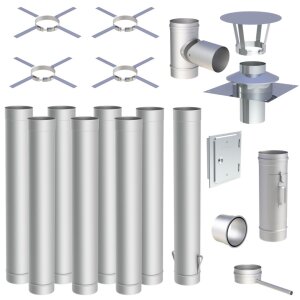 EW-FU Schornstein-Sanierungsset 8 m, Ø 180 mm