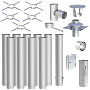 EW-FU Schornstein-Sanierungsset 10 m, Ø 130 mm