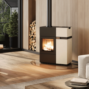 Kombiofen Austroflamm Quadra Duo Velvet ivory