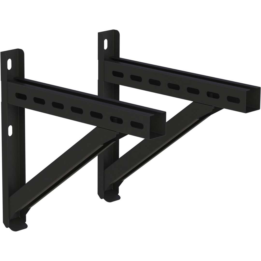DW-Black Wandstütze Typ I, L = 350 mm incl. Querträger