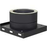 DW-Black Ø 130 mm Grundplatte mit Kondensatablauf unten