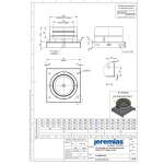 DW-Black Ø 130 mm Grundplatte mit Kondensatablauf unten