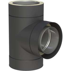 DW-Black &Oslash; 130 mm T-Anschlu&szlig; 90&deg;