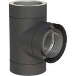 DW-Black Ø 130 mm T-Anschluß 90°
