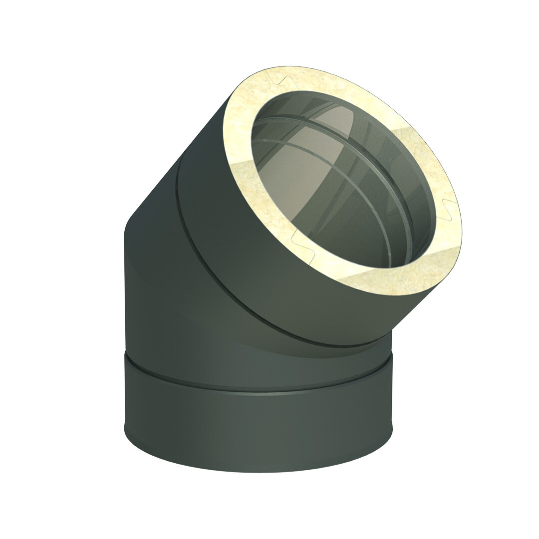 DW-Grey Ø 180 mm Winkel 45°