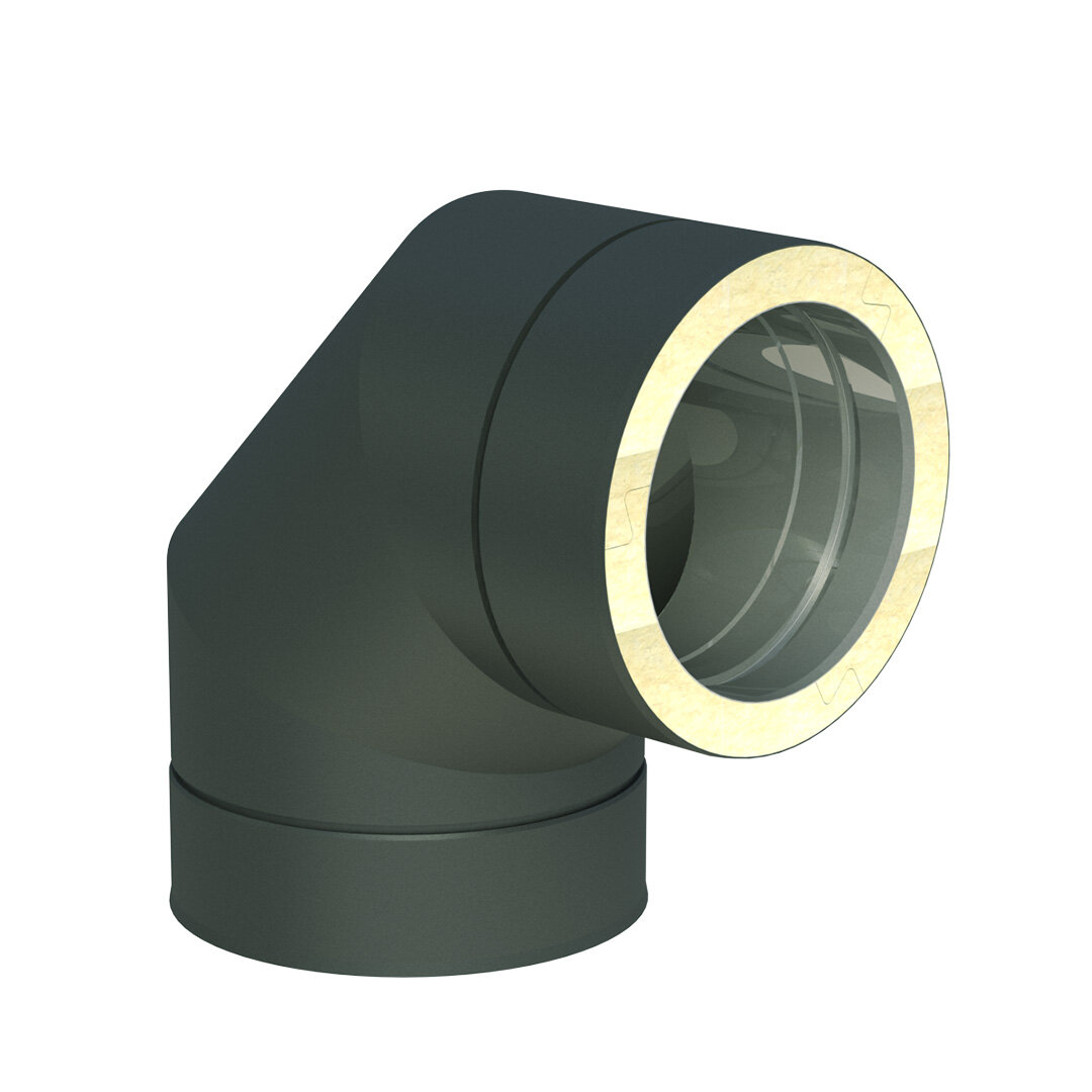 DW-Grey Ø 180 mm Winkel 90°