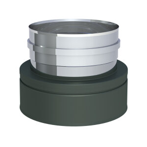 Ø 130 mm Übergang DW-Grey - EW-FU mit Muffe
