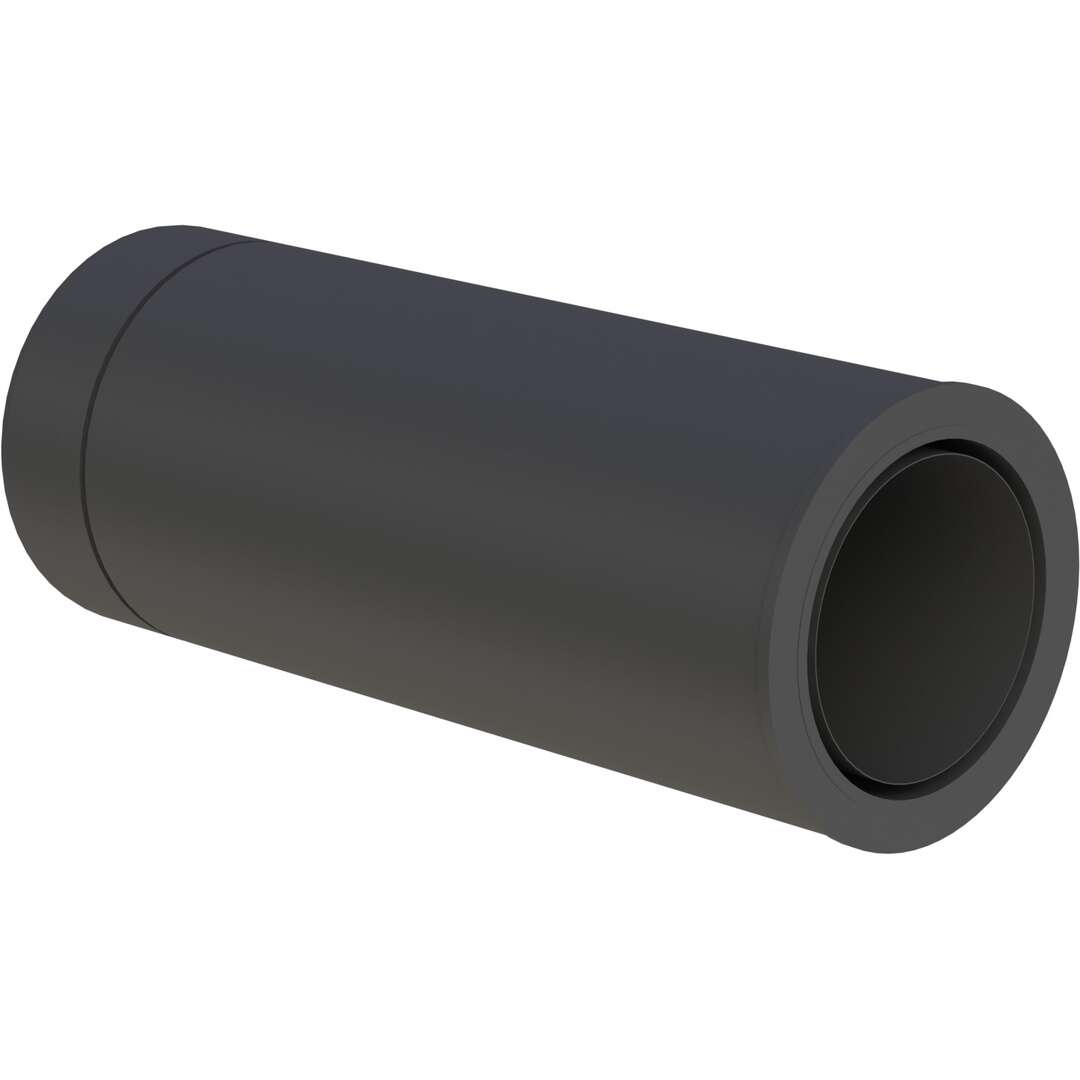 DW-Black Ø 130 mm DW-Black Längenelement - mit integriertem Wandfutter für FERRO