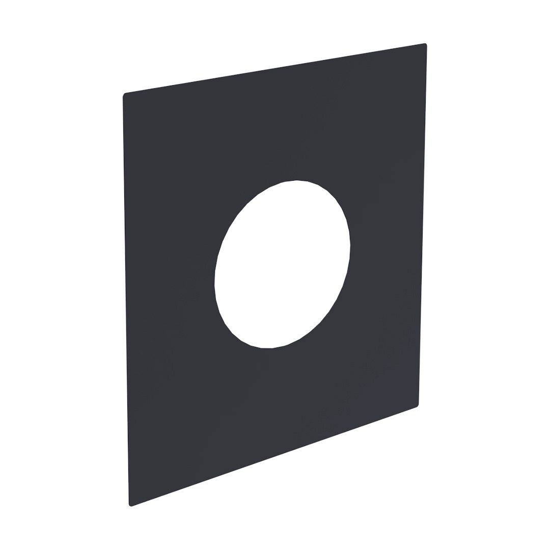DW-Grey Ø 200 mm Deckenblende 1-65° einteilig