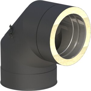 DW-Black Ø 200 mm Winkel 90° mit Revision...