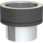 DW-Black Ø 130 mm Übergang EW glatt - DW-Black