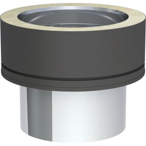 DW-Black Ø 150 mm Übergang EW glatt - DW-Black