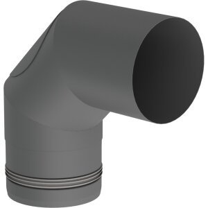 Pelletofenrohr 90° Bogen dreiteilig - Ø 100 mm...