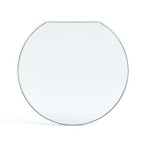 Funkenschutzplatte Glas f&uuml;r Kaminofen Kreisabschnitt 75 x 100 x 0,6 cm