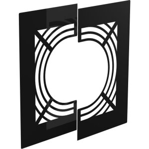 DW-Black Ø 200 mm Deckenblende 0° zweiteilig...