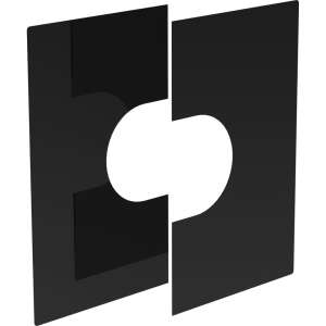 DW-Black &Oslash; 130 mm Deckenblende 0&deg;-30&deg; zweiteilig