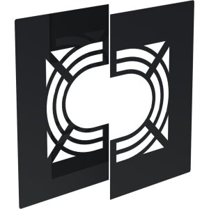 DW-Black Ø 130 mm Deckenblende 31°-45°...