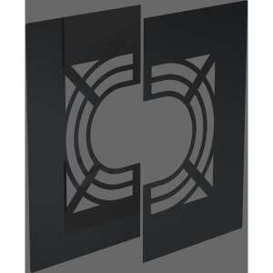 DW-Black &Oslash; 130 mm Deckenblende 0&deg;-30&deg; zweiteilig mit Hinterl&uuml;ftung