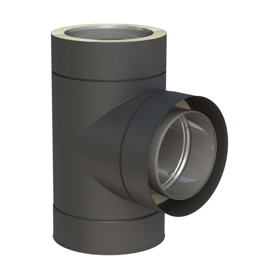 DW-Black Ø 130 mm T-Anschluß 87°