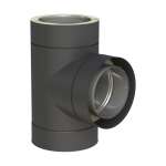 DW-Black Ø 130 mm T-Anschluß 87°