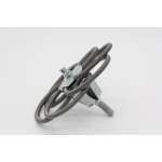 Federbürste - verstellbar - Stahl - 120-220 mm