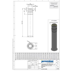 DW-FU Ø 130 mm Teleskopstütze 250-1190 mm mit...
