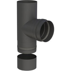 Pelletofenrohr T-Stück 90° - Ø 80 mm -...